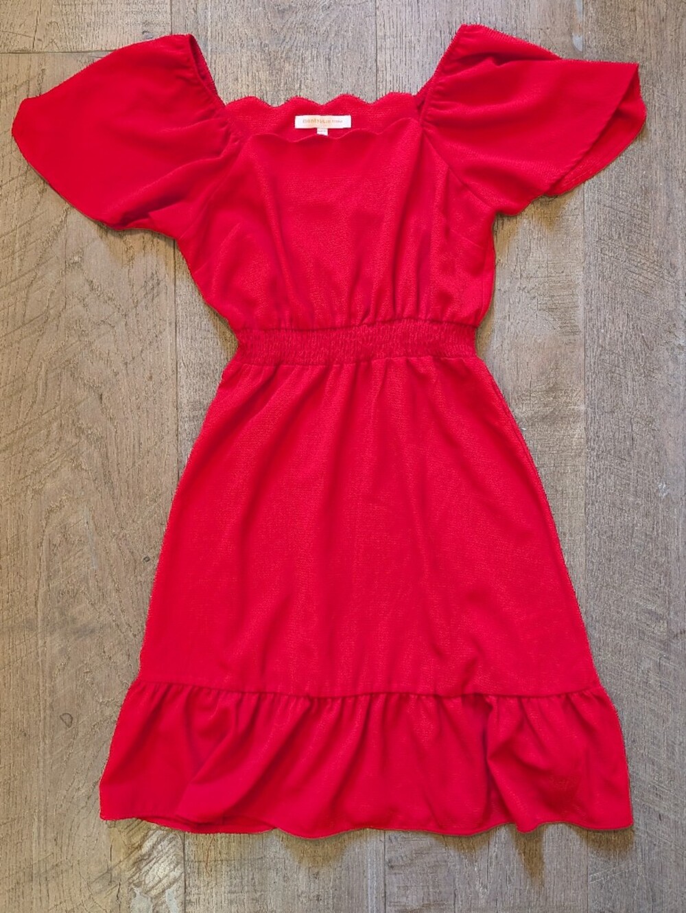 Monteau Red Flowy Dress Size S